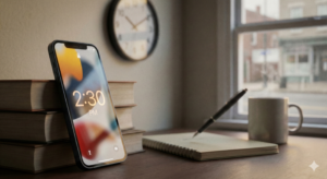 A conceptual image of a clock representing "appointment paralysis," where the upcoming doctor's visit takes up all mental occupancy.