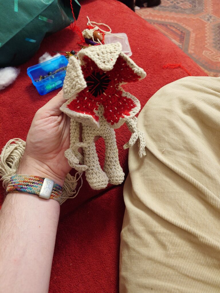 Stranger Things crochet demogorgon